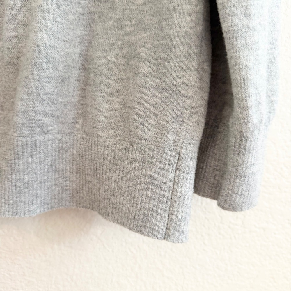 GAP Mens Cardigan Sweater Medium Gray Cotton Nylon Button Front V-Neck Pockets - Picture 9 of 14